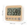 Woodgrain Kitchen Timer, Accurate User Friendly Studying Timer with Learning