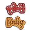 Mighty Gadget Newborn Baby Cookie Cutter - 4x2.51", Perfect for Baby Shower