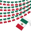 Mexico String Flag Pennant Banner, 5.5 x 8.3 Inch Mini