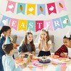 Easter Bunting,Easter Decorations,Rabbit Bunting Easter Egg Bunny Carrot Happy Easter