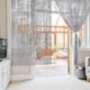 Sinmoe 2 Pieces Glitter String Curtain Panels Cotton String Curtain