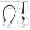 Framendino 2 Pack Black Purses Leather Replacement Handles Straps with