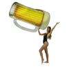Poolcandy Large Inflatable Beer Mug Pool raft