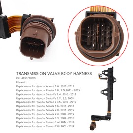 Automatic Transmission Valve Body Harness ABS Transmission Harness 463073B650 Replacement for Hyundai Accent Sonata Tucson 1.6L 1.8L 2.0L 3.3L