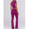 ANRABESS Lounge Sets for Women 2 Piece Foldover Yoga Flare
