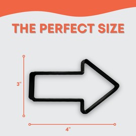 Arrow Cookie Cutter with Easy to Push Design (4 inch)