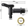 EZwoks 3/4" Water Butt Tap Plastic Snap-Fit Hosepipe Rain Barrel