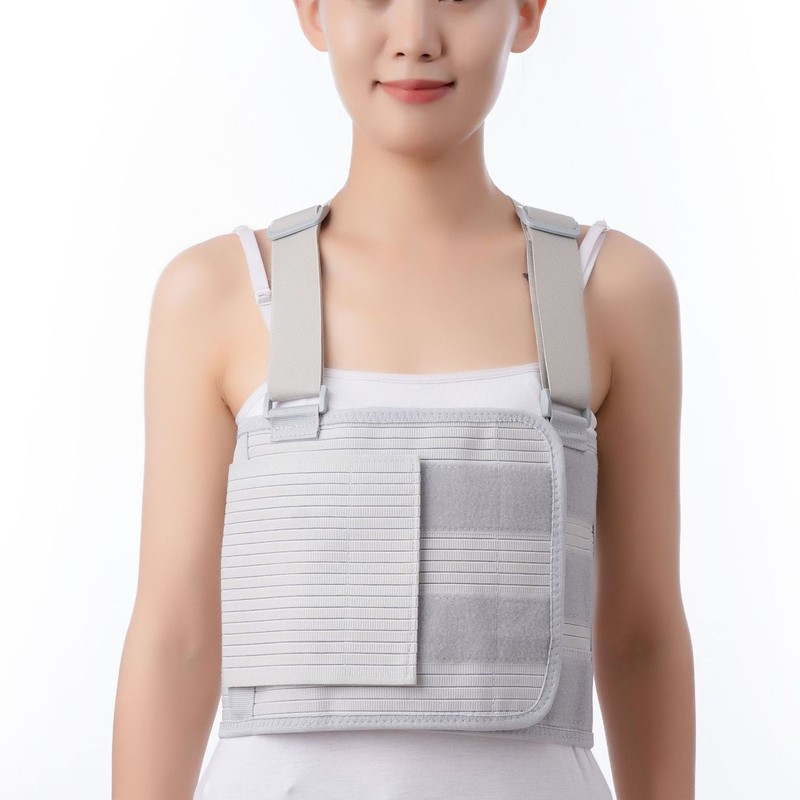 Chest Support Brace Breathable Elastic Dual Support Broken Rib Brace