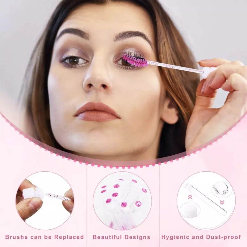 Kit De Brochas De Limpieza De Pestañas, 90 Piezas