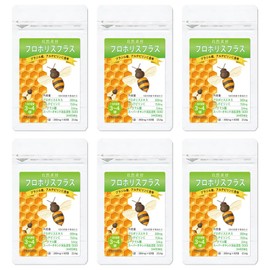 Propolis Plus 60 Tablets x 6 Bags, Made in Brazil, Propolis, Vitamin C, Vitamin E, Supplement, Daily Healthy Foods