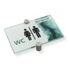Logistic Sign System Glass Door Sign, Vitrum K2, Clamp Holder