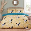 Rapport Home Crane Birds Double Bedding: Luxurious Reversible Microfibre Duvet