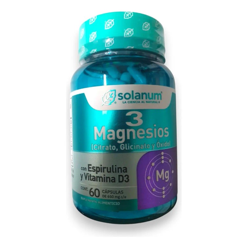 Solanum Magnesios Espirulina Vitamina Caps Sabor
