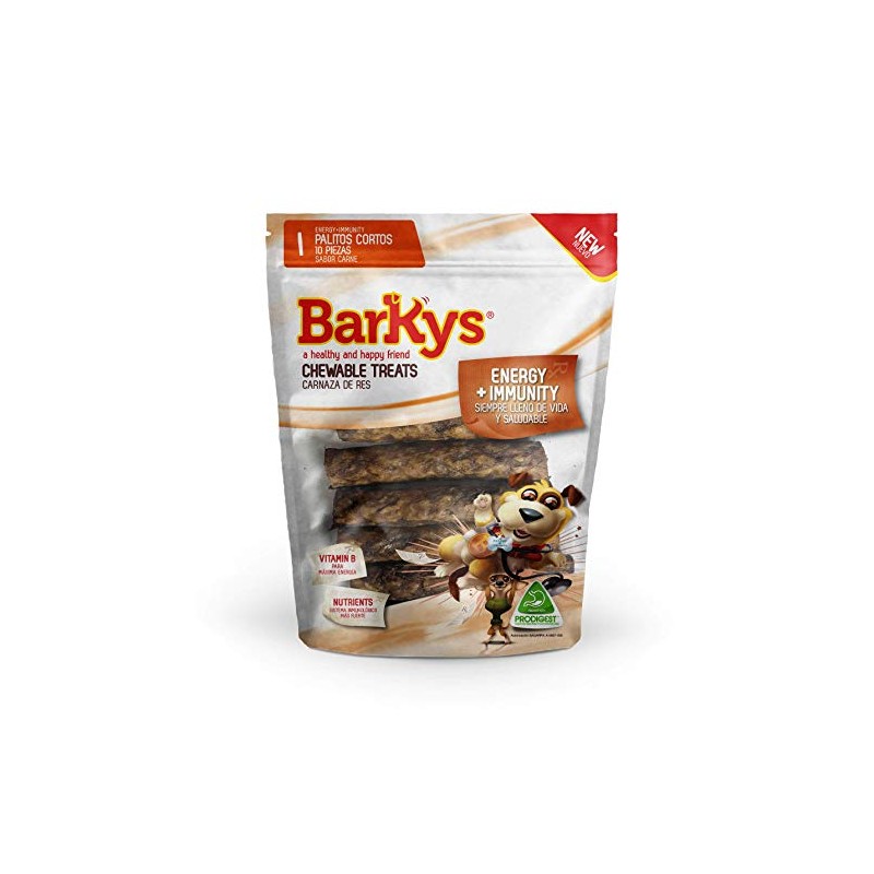 BARKYS Palitos 3x15 BF Energy Immunity, Sabor Carne, 10 Piezas