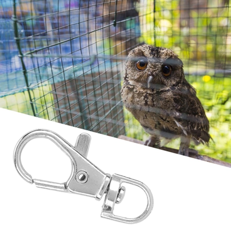 12Pcs Iron Anti Escape Pet Bird Cage Door Buckle Lock,