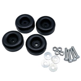 4 Packs Extreme Heavy Duty Anti-Vibration Rubber Foot Pads for Generators, Pressure Washers, Air Compressors, Reduce Noise & Keep Place (1"x2.5")