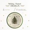Spode Christmas Tree Pet Feeding Bowl - 8.5-Inch Stoneware Dish