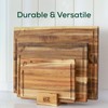 EZ FURNITURE Non-Toxic Set 3 Acacia Cutting Board, Pre-Oiled Premium