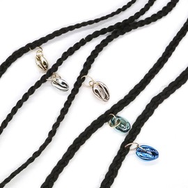 10 Pcs Hair Braid Rings Colorful Shell Pendant Charms Rings Hair Decoration Rings Clips Dreadlock Hair Accessories for Women and Girls