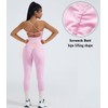 OMKAGI 2 Piece Workout Sets for Women Padded Workout Tops