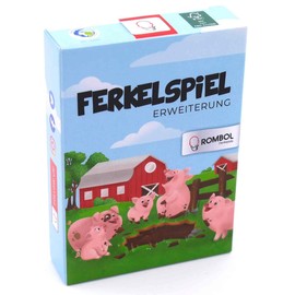 ROMBOL Piglet Game Expansion - Eco Playing Cards with Fun Tasks and Events Guarantee More Fun