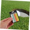 BESPORTBLE 10pcs Golf Reusable Golf Scorecards for Tracking Compact Design