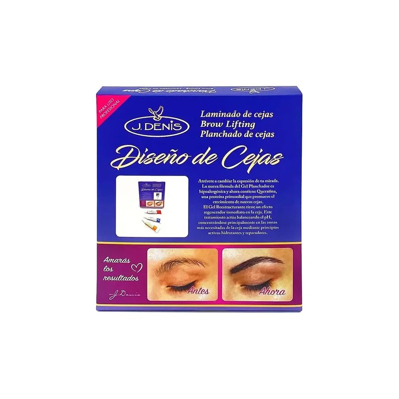 Kit Planchado Cejas J Denis Profesional Laminado 10 Pack
