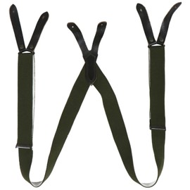 Genuine German Bundeswehr/West German Green Suspenders Belt Uniform Pant Trousers Elastic