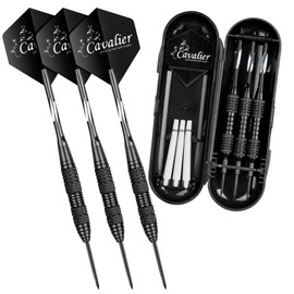 flintronic 3 Pack Steel Darts Set, Professional 24g Darts Tip with Non-Slip Stainless Steel Shaft, Poly Flights, PVC Shafts and Gift Box