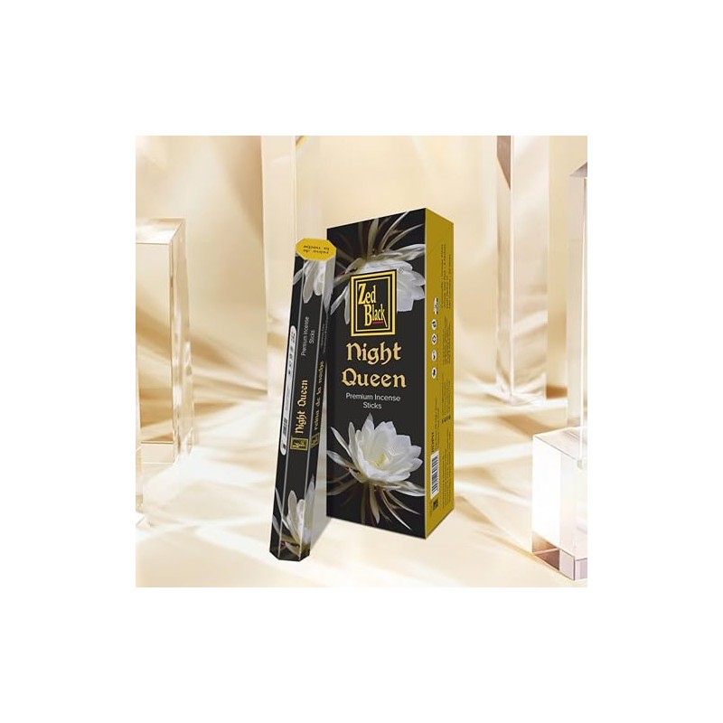 ZED BLACK Z008 Night Queen Incense Sticks, 20 Sticks x