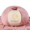 Gisimo 100% Merino Wool Yarn, 6-Ply Luxurious and Soft Yarn