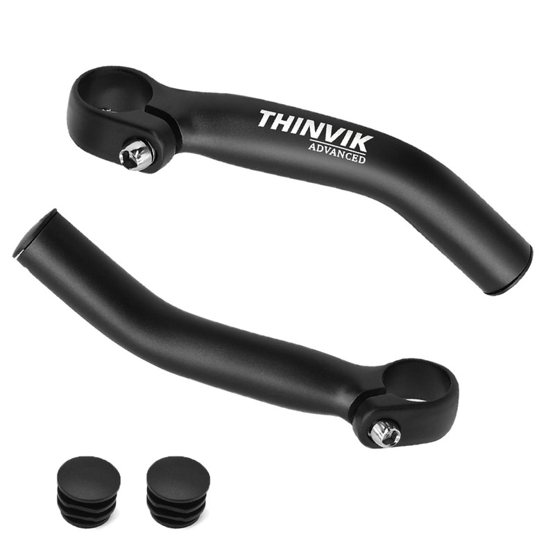 Thinvik Bike Bar Ends, Aluminium Alloy MTB Bicycle Bar Ends,