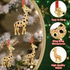 HEYINSHEN Giraffe Christmas Ornaments Gold Giraffe Hanger for Xmas Decor