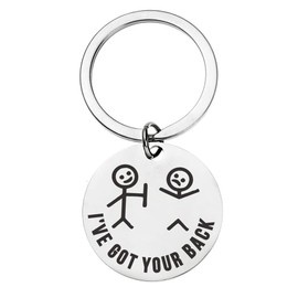 ShiQiao Spl BFF Birthday Christmas Gifts for Women Men, I've Got Your Back Funny Gifts for Boyfriend Girlfriend Best Friend Keyring for Boys Girls
