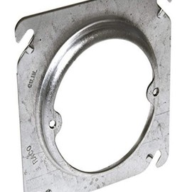 Hubbell-Raco 767 Square Mud Ring Fixture Cover, 1/2", Raised, 4" (Pack of 25) Gray