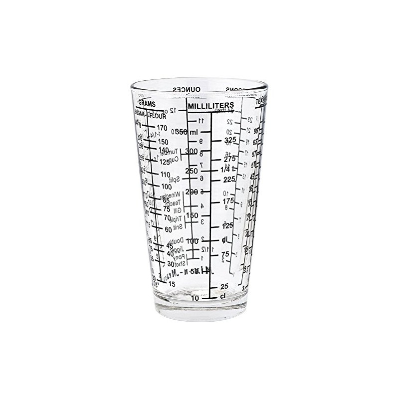 Dezine Products USA 1 1/2 Cup Mix-N-Measure Glass Measuring Cup