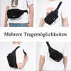 GINTRON Bauchtasche Gürteltasche für Herren und Damen mit 6 Taschen,