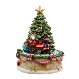 Kurt Adler 6-Inch Christmas Tree Revolving Music Box