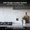 BG Electrical Cooker Control Switch Unit with LED Power Indicator,
