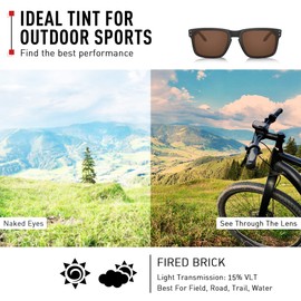 ThunderClap Polarised Replacement Lenses for Oakley Scalpel Asian Fit Sunglasses OO9134, Fired Brick - Polarised