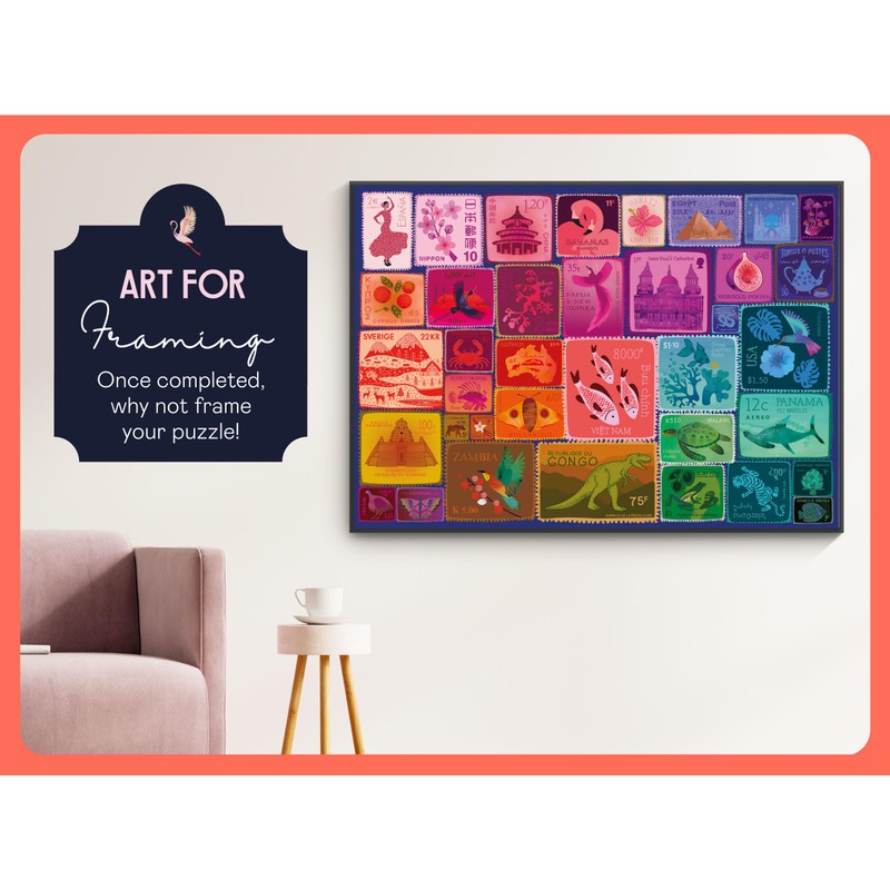 Elena Essex 1000 Piece Jigsaw Puzzles for Adults - Stamp