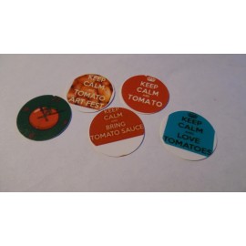 Unbranded Pre Cut One Inch Bottle Cap Images TOMATO SAYINGS  Free Shipping - photo, 15 images
