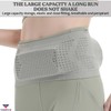 TOURTIER Multifunctional Knit Breathable Waist Bag - Adjustable Running Belt,