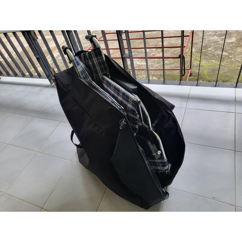 Wheelchair travel storage bag ,fits most wheel chairs including some