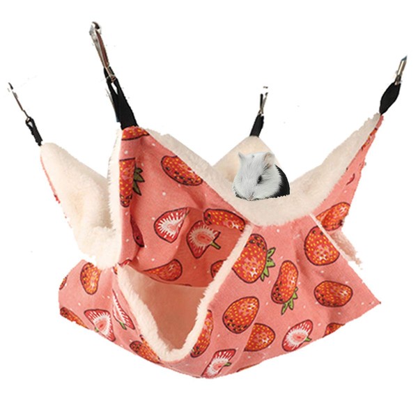 LEFTSTARER Pet Small Animal Hanging Hammock Ferret Bunkbed Hammock Cage