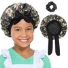 SENGTERM Kids Bonnets for Girls, Double Reversible Silk Hood for