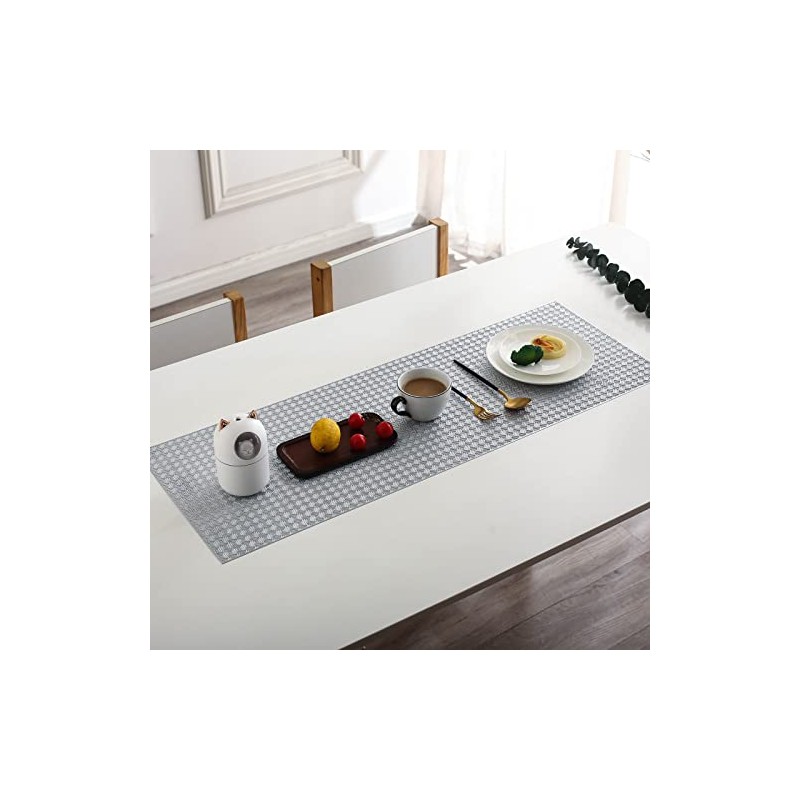 Hosoncovy Hollow Table Runner Non-slip Decorative PVC Table Mats Placemat