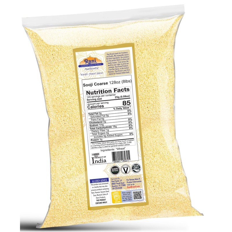 Rani Sooji Coarse (Farina, Suji, Rava, Rawa, Wheat Semolina) Flour
