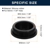 sourcing map 2 Pcs Black Plug Holes, Waterproof Rubber Button