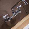 Commercial Kitchen Faucet Wall Mount with 8 Inch Swivel Spout